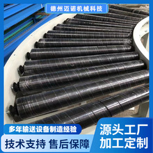 包胶滚筒转弯机 45度动力辊筒输送线 包装线滚筒输送转弯机定制