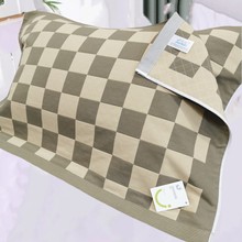 建斌枕巾 1对装 纯棉高档全棉纱布加大加厚学生情侣防滑单人枕