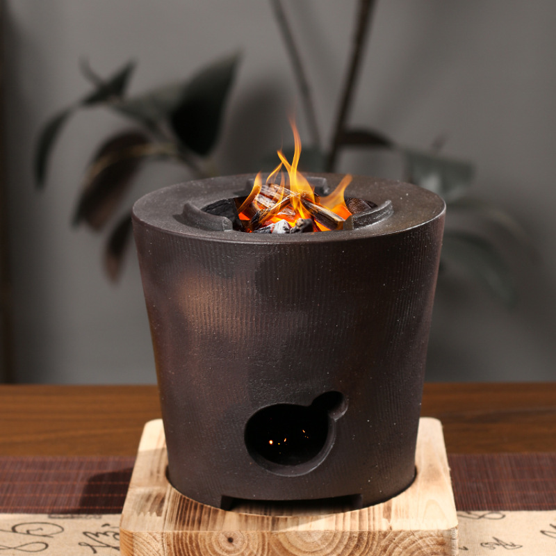 【Taochao Cultural and Creative】Kung Fu Tea Charcoal Stove Retro Multi-Purpose Charcoal Stove Durable Outdoor Stove for Boiling Water and Tea