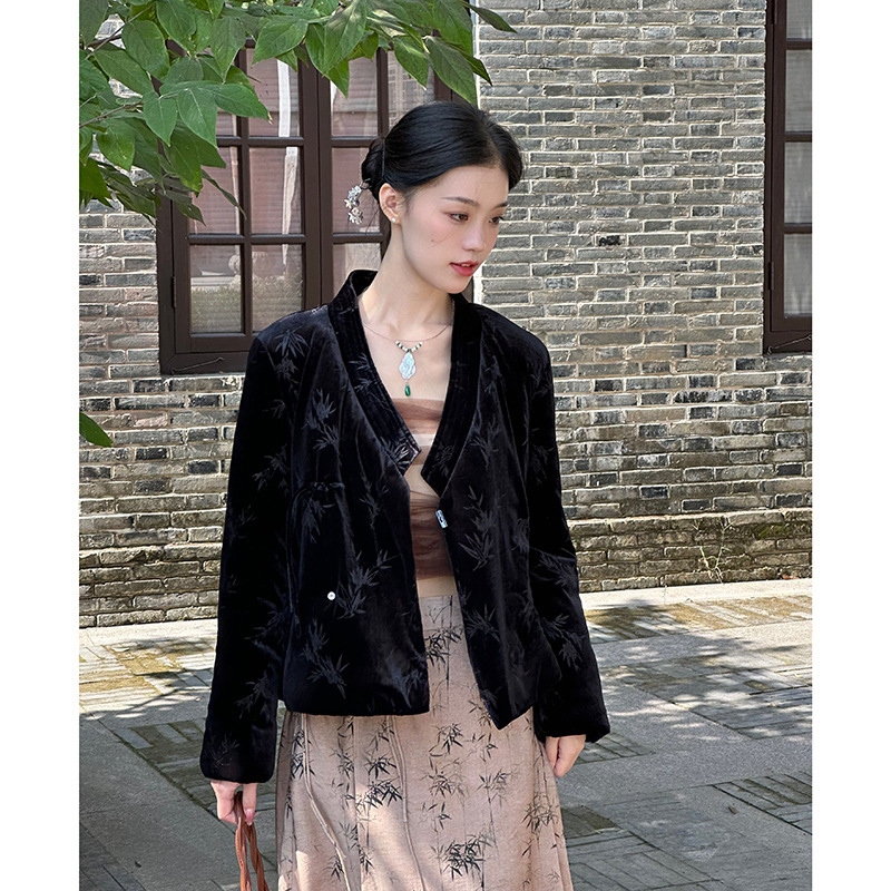 571 cotton-padded clothes bamboo designer autumn and winter new warm retro artistic cotton-padded clothes 571 cotton-padded clothes bamboo designer autumn and winter new warm retro artistic cotton-padded clothes