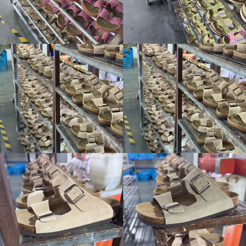 工場出荷 2025 キャンディーカラービルケンシュトックシューズ厚底アウターサンダル牛革コルクスリッパカップルスタイルクールサポート|undefined