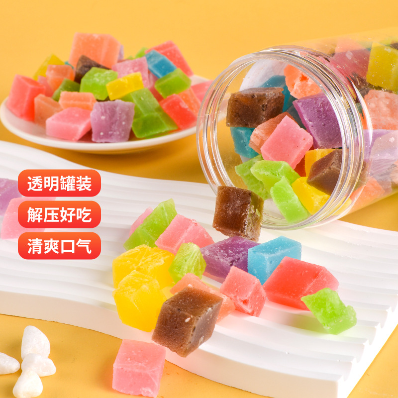 琥珀糖200克網紅水晶鑽石糖ins糖果零食水果軟糖情人節女友禮物