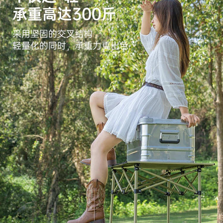 屋外折りたたみテーブルポータブルテーブルと椅子キャンプピクニックテーブルエッグロールテーブルキャンプ用品セット|undefined