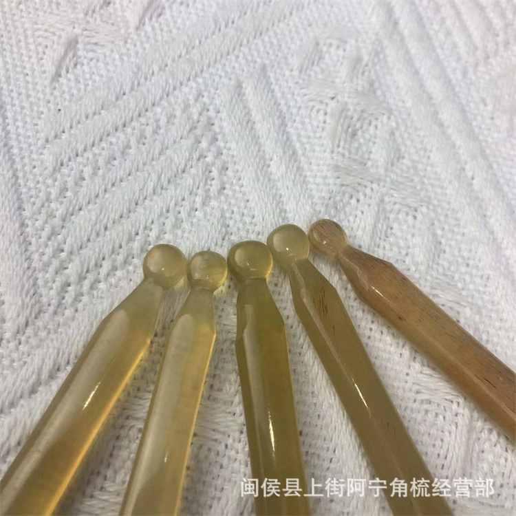 Goat Horn Gua Sha Meridian Massage Stick 12cm Slim Facial Eye Beauty Tool key features
