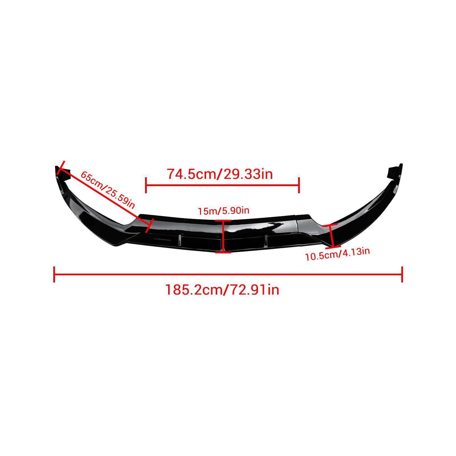 Suitable for Mercedes-Benz C-Class 15-21 Models W205 Brabus Modified Front Spoiler C200L C260L Front Lip Small Body Kit