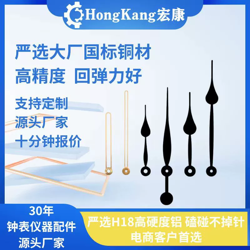Аксессуары для часового механизма Hongkang кварцевый металлический указатель для интерьера украшения дома фабрика прямых волос