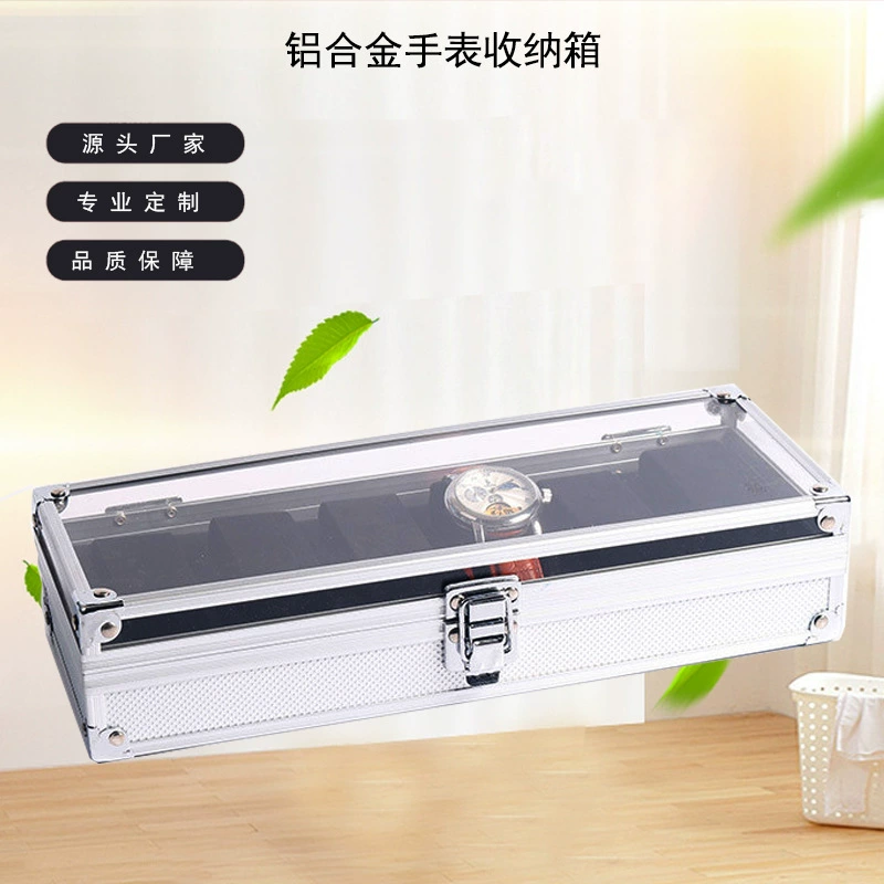 Оптовая продажа алюминиевый сплав для часов коробки Акрил для часов коробки для часов