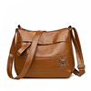 Retro shoulder bag for leisure, universal capacious one-shoulder bag, 2023 collection