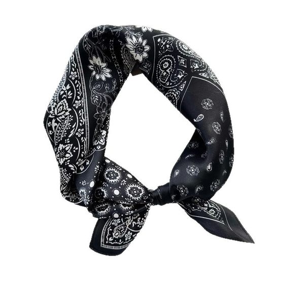 Cashew Flower Small Square Scarf Silk Scarf Women's 2025 New Style Scarf Women's Autumn High-end Neck Accessories Neck Strap Decoration