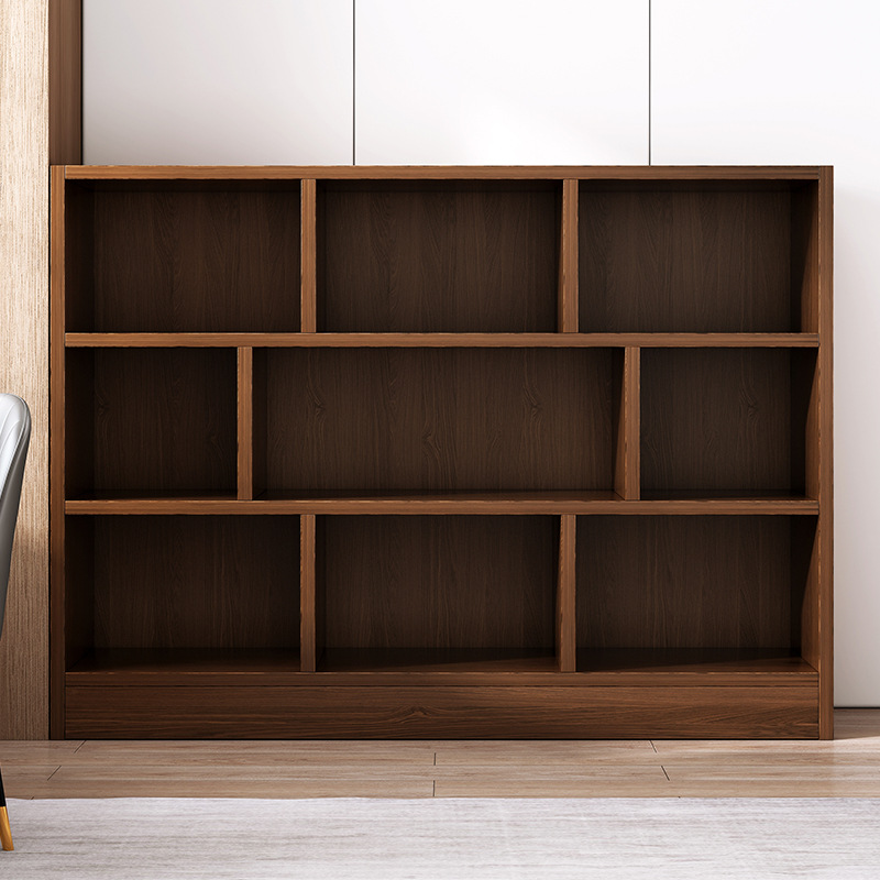 Bookcase floor storage locker living room storage rack grid low display cabinet home student wall simple bookshelf