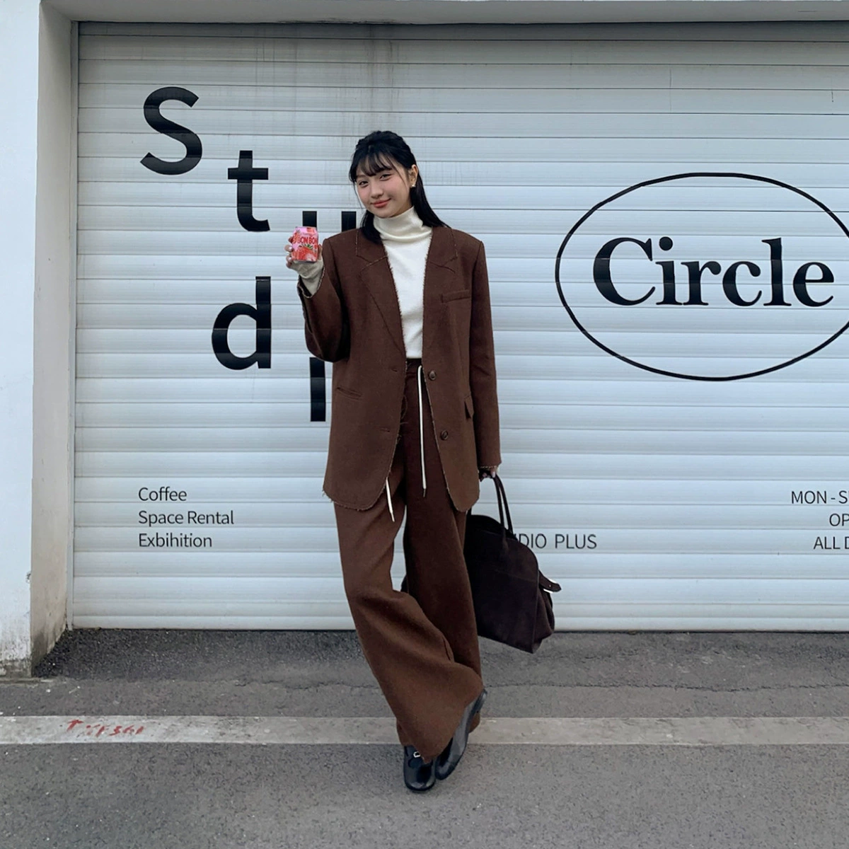 Yienou inbyin костюм брюки женские плиссированные Высокая талия широкие брюки драпировка зимние повседневные брюки женские