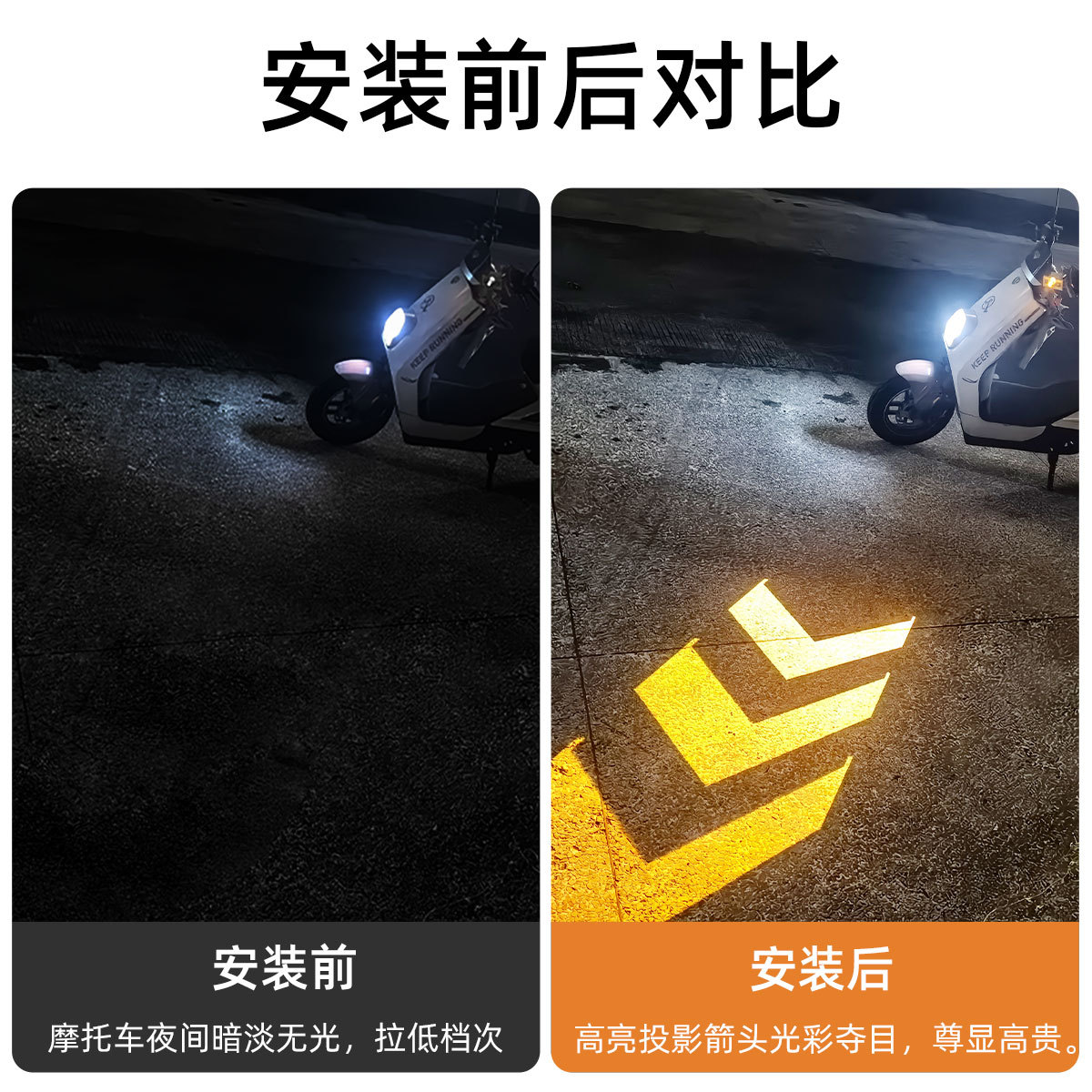 New high-brightness lamp bead arrow projection turn signal daytime…
