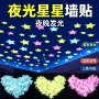 卧室发光圣诞墙面墙贴