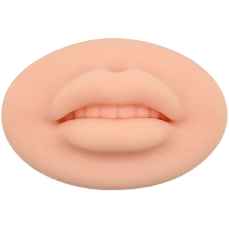 Three-dimensional lip module semi-permanent tattoo practice leather European floating lip lip silicone solid simulation 3D fake mouth leather
