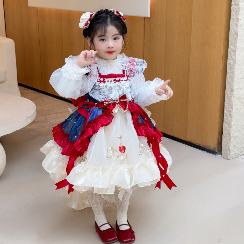 儿童洛丽塔公主裙女童秋季新款白雪公主连衣裙Lolita生日礼服裙|undefined