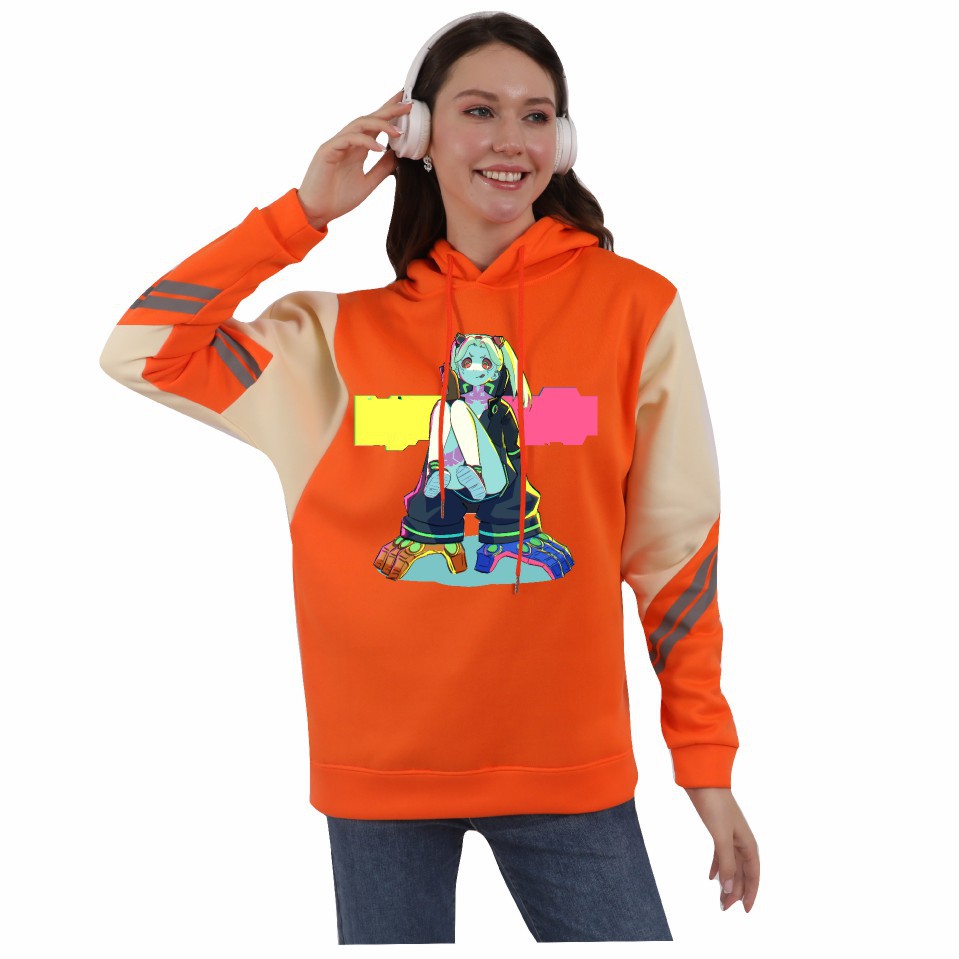 2022 Neuer Cyberpunk: Edgerunners Rebecca Print Student Herbst Winter Fleece Hoodie_voghion.com