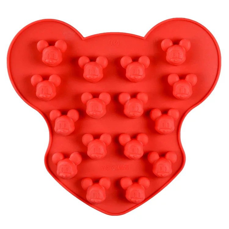 16 Lian supply silicone cake mold silicone chocolate mold Mickey chocolate cartoon chocolate model Mickey Mouse