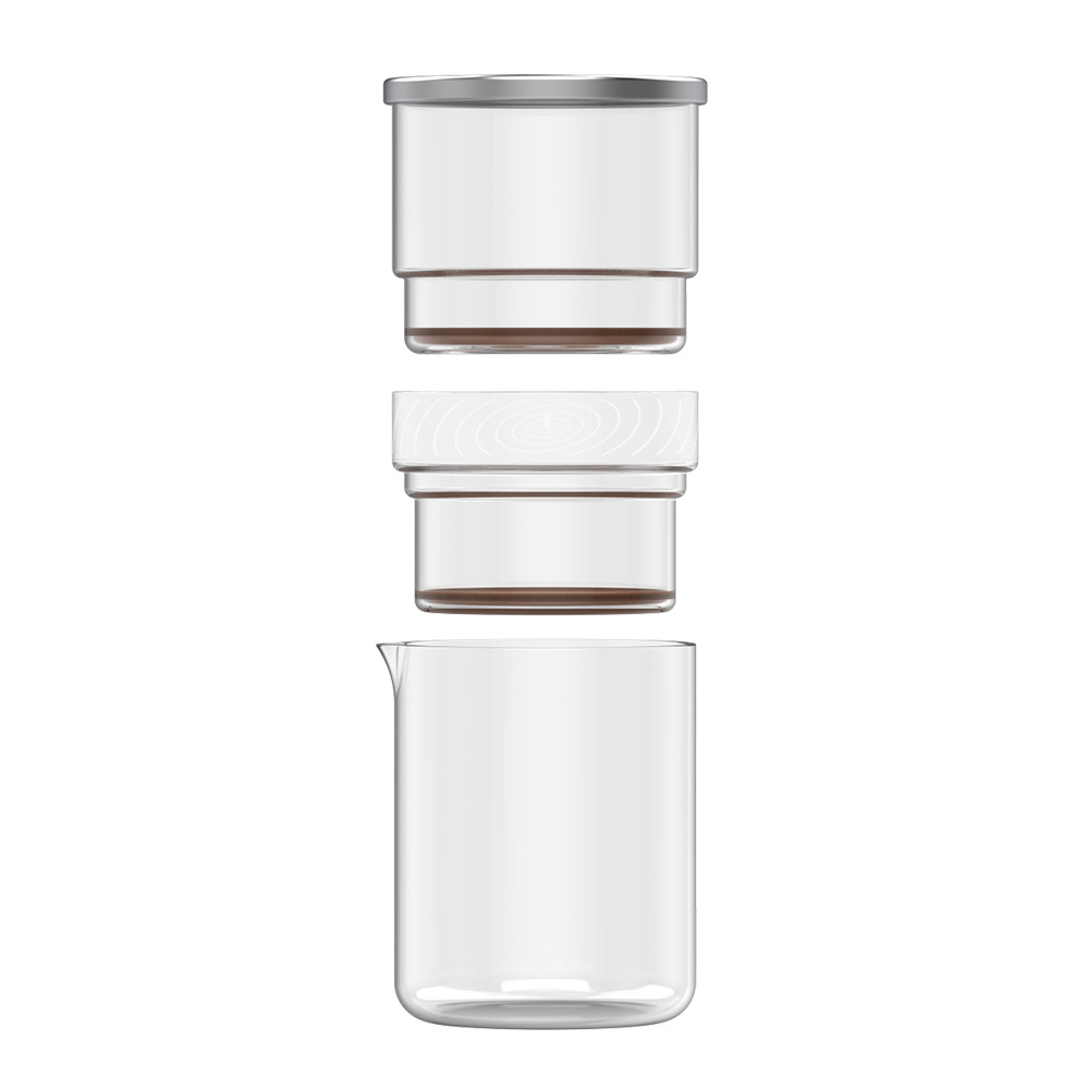 ICafilas hielo cubito de hielo goteo cafetera tetera fría fruta verde taza de café aparato al por mayor de extracción de frío olla