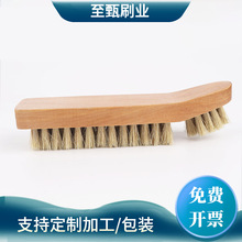 猪鬃毛鞋刷擦鞋柯木刷鬃毛刷翻毛皮鞋清洁刷鞋除灰尘刷鞋刷子现货