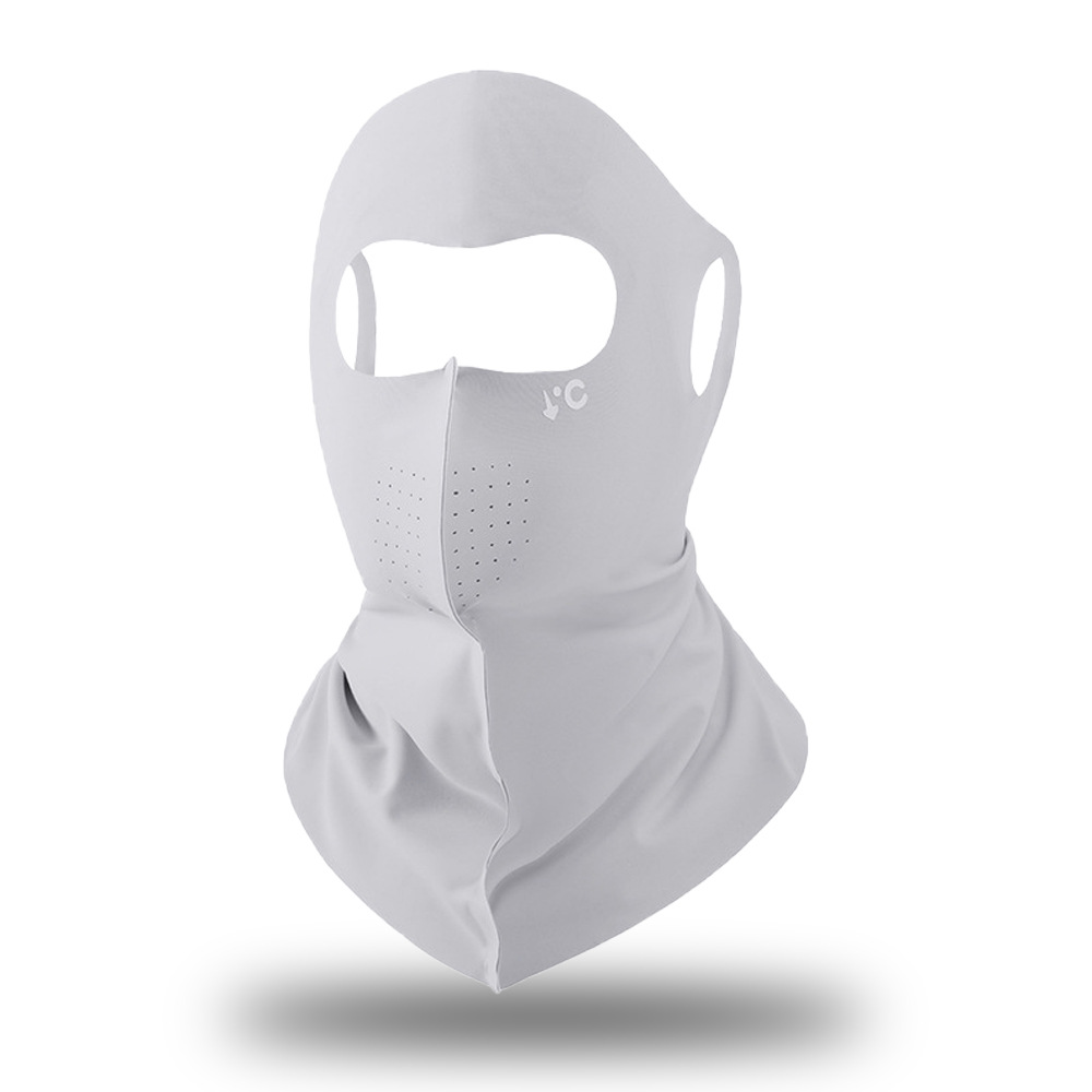 Máscara de protección solar para mujer, cara completa, cara, cara, cara, cara, protección UV, protección para el cuello, máscara para montar sin costuras