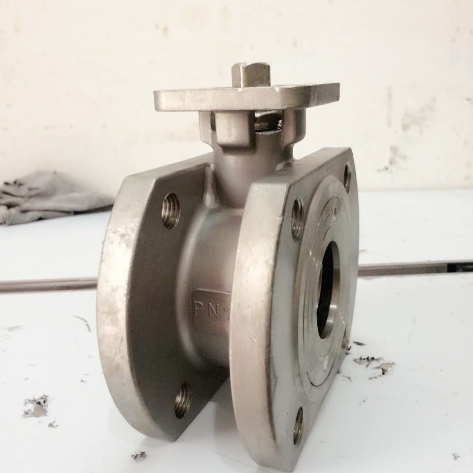 意式薄型球阀 不锈钢碳钢对夹球阀一片式法兰球阀Q71F-16薄型球阀