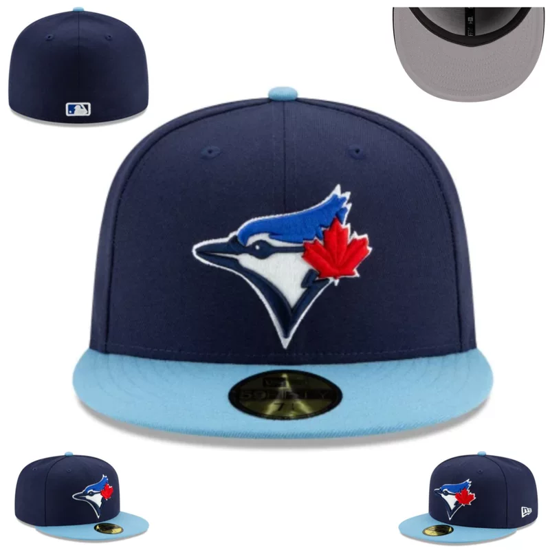 Простая кепка размера Toronto Blue Jays закрытая бейсболка солнцезащитная козырек вышивка на шапке