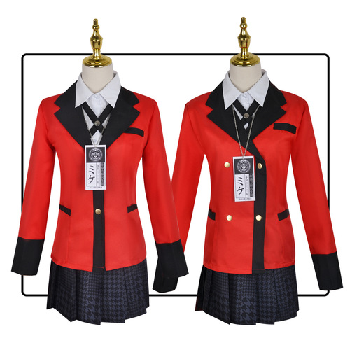 Crazy Gambling Abyss cos suit Huangquan Yue Yuna Luna Yumeko anime costume jacket cosplay Luna