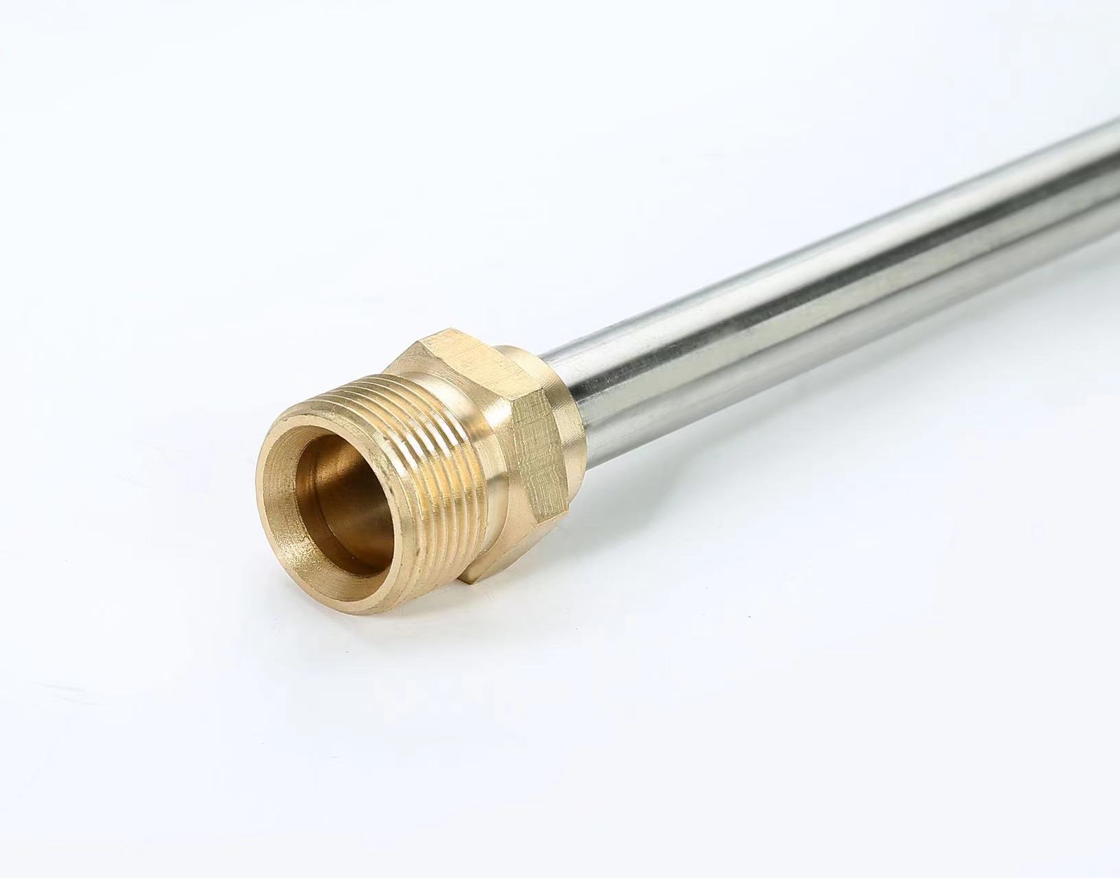 Cross-border 16-inch M22-14mm cleaning machine extension rod with 5 nozzles 1/4 quick-connect water gun extension rod