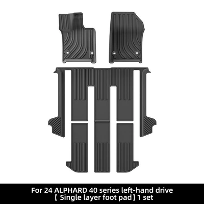Modelə uyğun ayaqaltı 40 Series Car Floor Mats - 24-models-of-alphard-40-series-left-hand-drive-single-layer-floor-mats