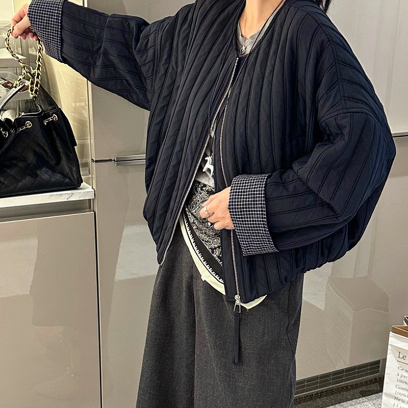 时尚百搭爆款圆领开衫短外套女2025秋季新款宽松休闲夹克上衣|undefined