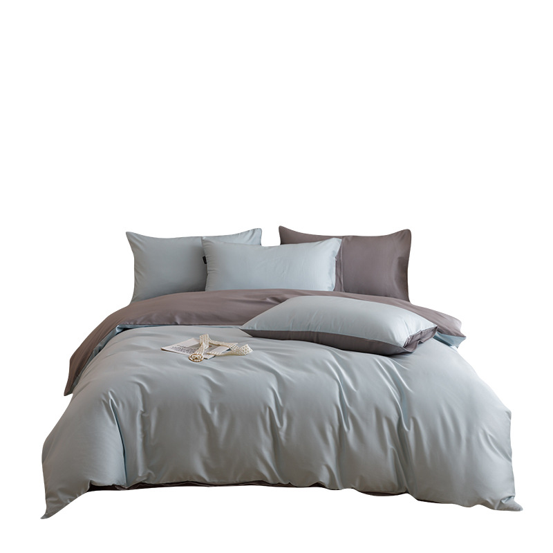 High-end 100S Xinjiang algodón cama de lana larga cuatro piezas de algodón sábanas cubierta cama