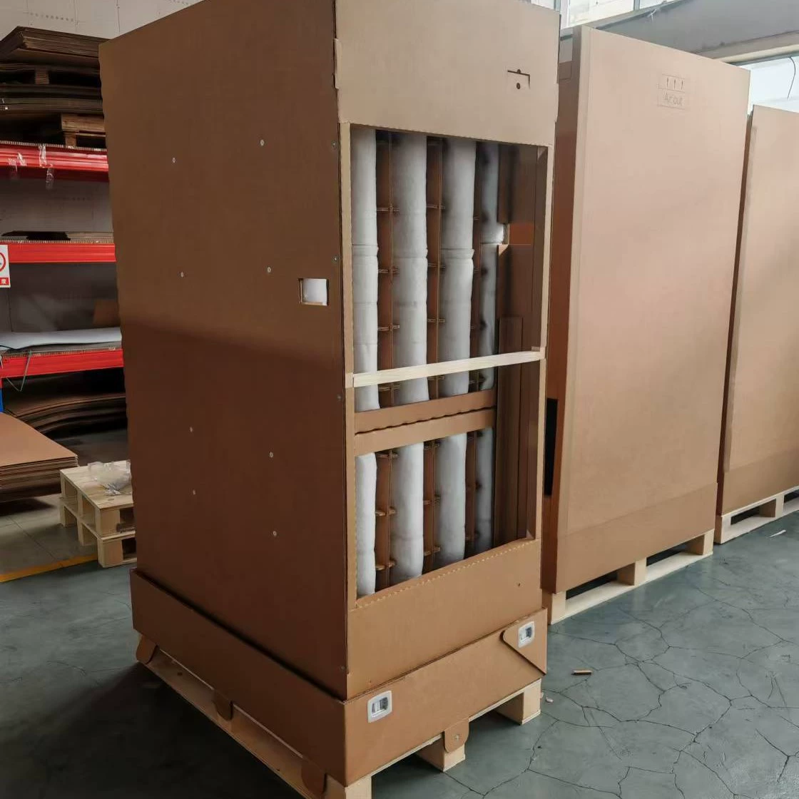 Вертикальное крупномасштабное оборудование для фильтрации воздуха с многоуровневым фильтром для удаления сухого красочного тумана