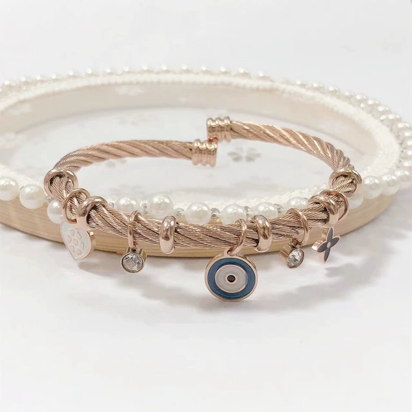 Golden bracelet, pink gold