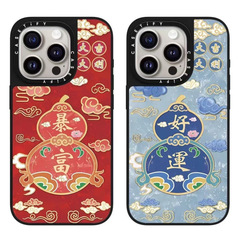CASETi 新年幸運ひょうたん iPhone16proMax Apple 15pro に適した順調な富
