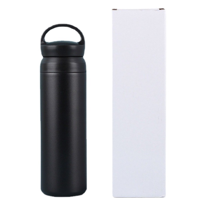 Japonés Harajuku taza de vacío 304 mango de acero inoxidable Taza de coche elemento portátil Taza con tapa taza de café