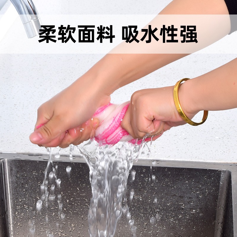 Hilo de algodón estropajo antiadherente aceite 5/8/10/12 capa plato toalla cocina limpieza espesado trapo absorbente plato toalla