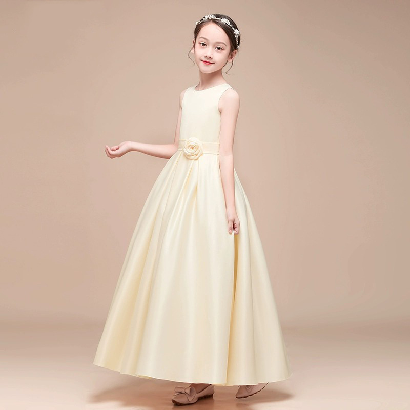 Robe de princesse élégante pour fille pour spectacles de piano_voghion.com