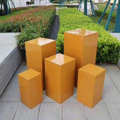 Wholesale new wedding props wrought iron square pillars road guide dessert table cylinder wedding stage decoration ornaments window display