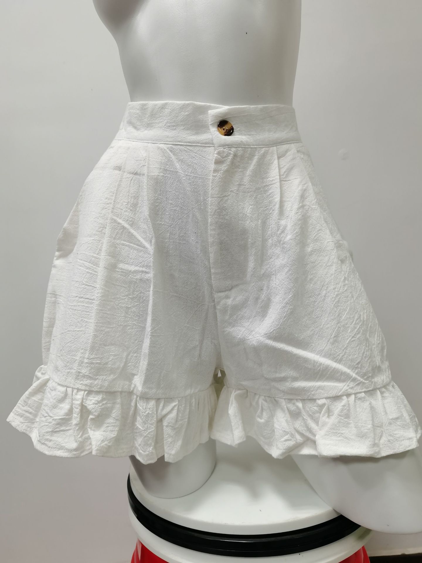 Femmes Du Quotidien Style Simple Couleur Unie Shorts Froufrous Shorts display picture 3