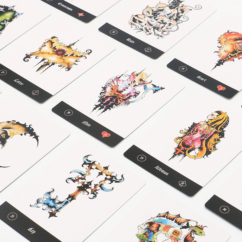 Cartas de tarot oráculo rui nian li nuo man versión en inglés_voghion.com