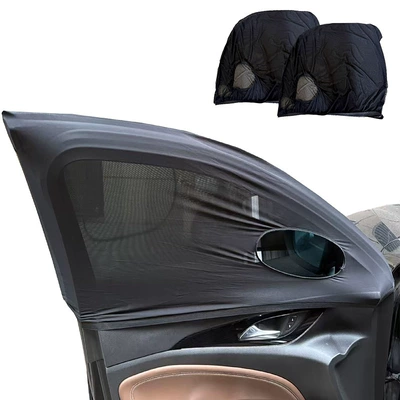 Universal Stretch Elastic Car Anti-Mosquito Curtain Sunshade Mesh Breathable Sun Protection and Heat Insulation Car Sunshade
