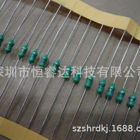 厂家直销1/6W色码电感LGA0204-6R8K色环电感器0.125W 6.8UH
