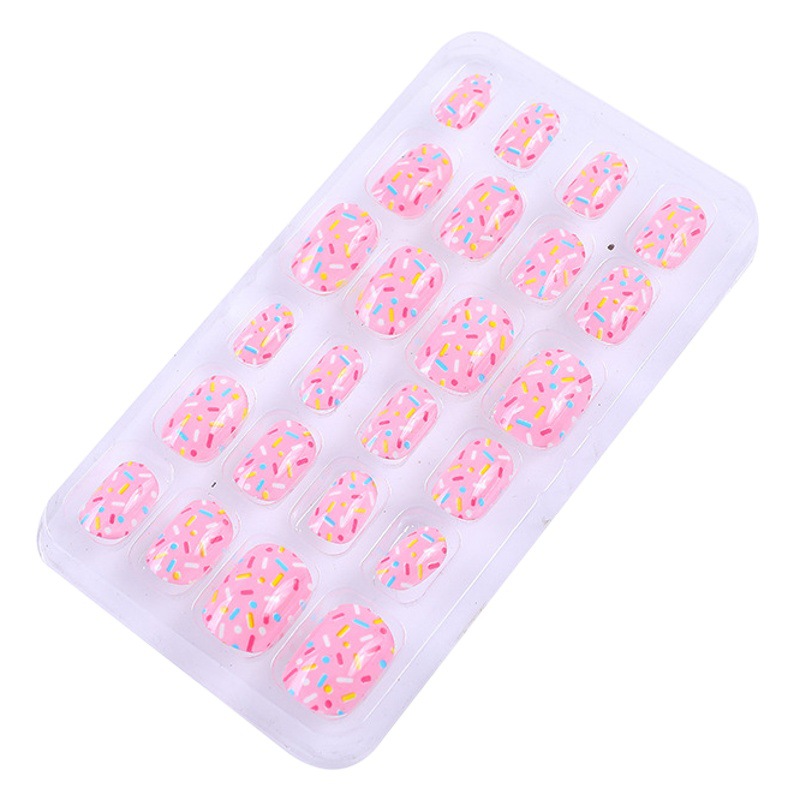 Parche de uñas para niños Pieza de uñas de dibujos animados para niñas Pieza de uñas para niños Pieza de uñas adhesiva para niños Fábrica en stock al por mayor