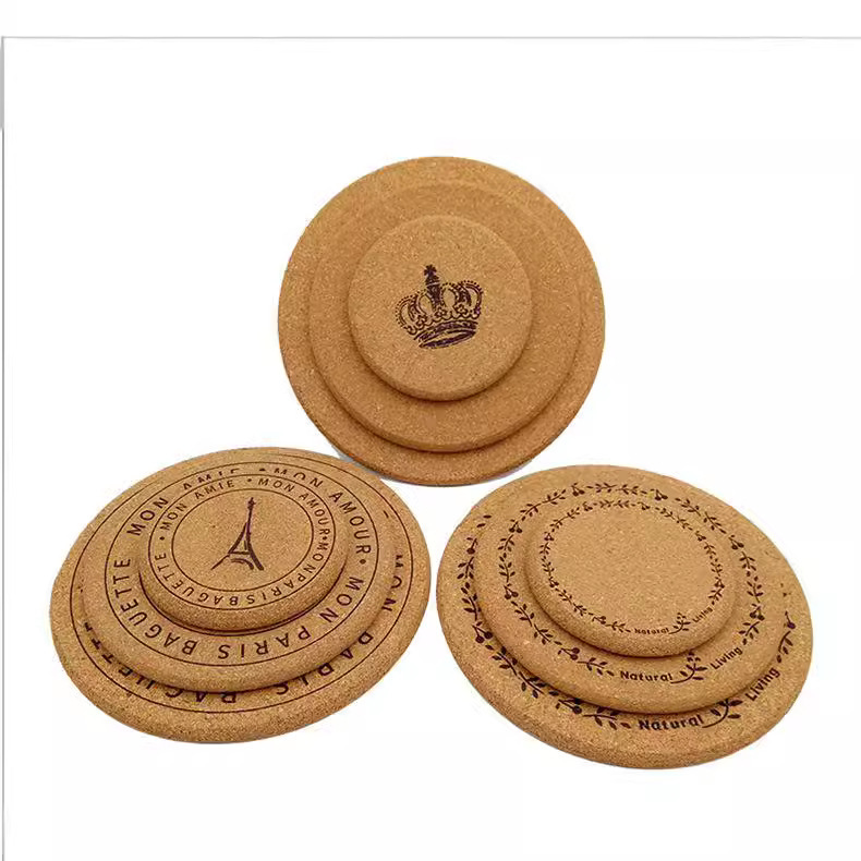Heat Insulation Mat Coaster Cork Coaster Placemat Heat Insulation Mat Wooden Mat Cork Mat Dining Table Mat Pot Mat Bowl Mat Dish Plate Household