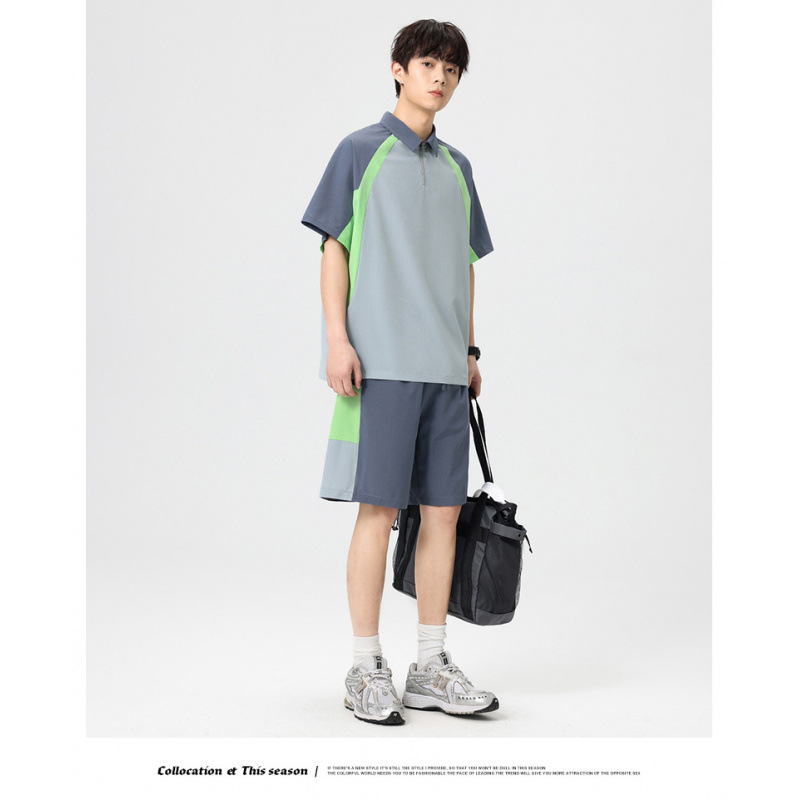 Traje de algodón de nuevo estilo de verano, ropa de tendencia de moda deportiva juvenil, ropa de grupo de padres e hijos para parejas