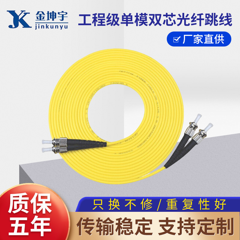 Optical Fiber Jumper Manufacturer Engineering Grade Single-Mode Dual-Core Fiber Optic Jumper Fc/Lc/Sc/St Dual-Core Wiring Jumper