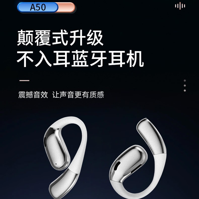 Wireless Bluetooth Headset A50 Ear-Mounted Bone Conduction Ultra-Long Battery Life J500 Sports Smart Touch Hd Call