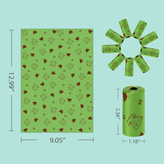 New Product 1.2mm Eco-Friendly Portable Pet Waste Bag Dispenser Box with Biodegradable Dog Poop Bags