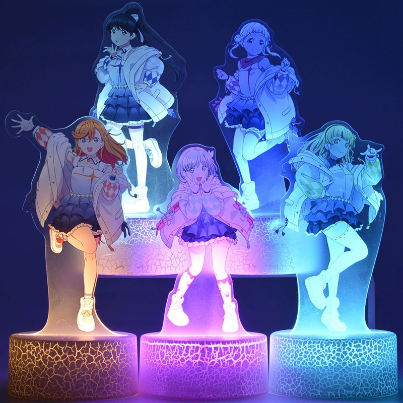LoveLive! Superstar японская анимация, акриловый 3D ночник-украшение