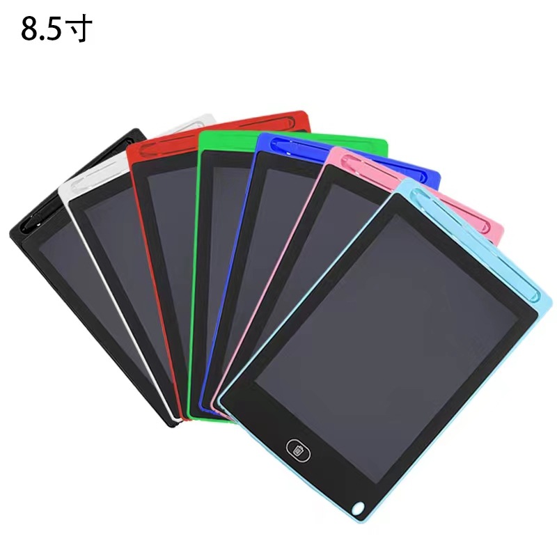 8.5 Pulgada LCD LCD tablero de escritura tablero de dibujo de mensajes pequeños tablero negro colorido para niños tablero de dibujo de graffiti tablero de escritura electrónico